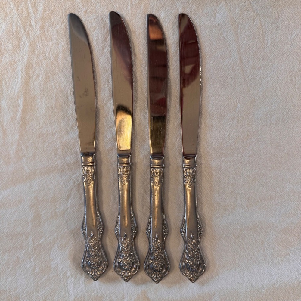 Heritage Mint Stainless Flatware Royal Alister Butter Knife Discontinued 4 Pc